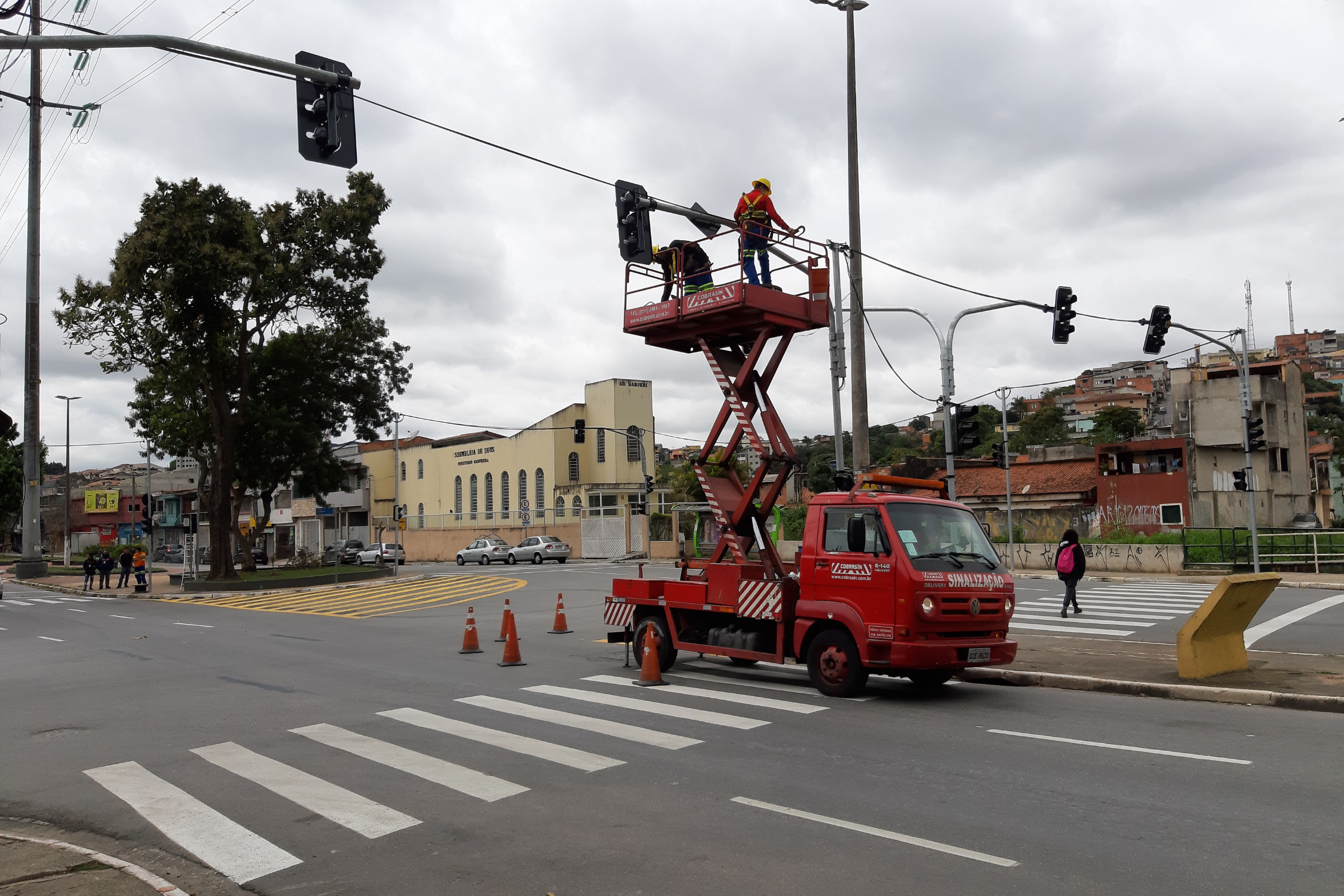 semáforos trânsito Alphaville