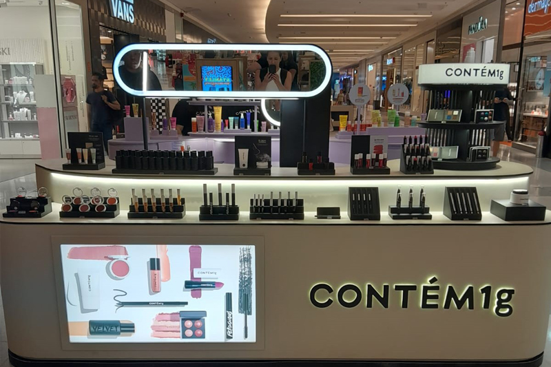 Sallve e Contém1g inauguram quiosque no Shopping Tamboré