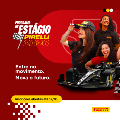 Inscrições abertas para o Programa de Estágio Pirelli 2026