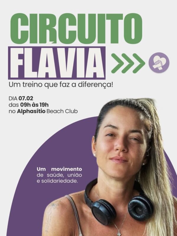 Circuito Flávia será dia 7, em prol de Flávia Bueno