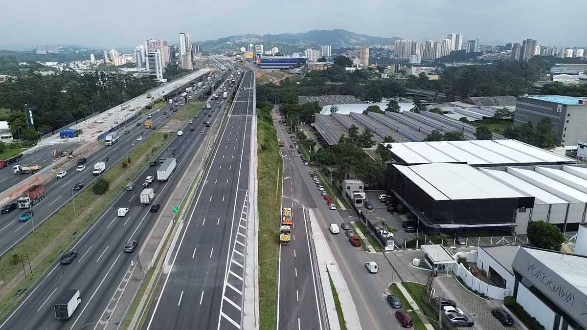 Circulação sobre Ponte Guilherme de Almeida é liberada em Barueri