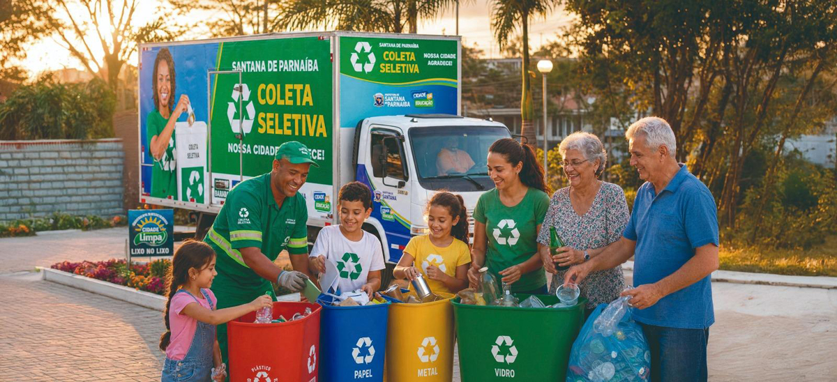 Santana de Parnaíba amplia a coleta seletiva para 100% da cidade